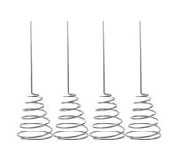 Didiseaon 4 Supports pour décoration de Sapin de Noël, Base Conique à | Support pour décoration de sapin, base de fixation, accessoire à ressort conique spiralé, support de fixation en métal