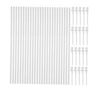 Didiseaon 40 Ensembles Windmill Replacement Rods with Thickened Plastic Poles Handheld Pinwheel Parts for DIY Crafts Outdoor Activities School Projects and Team Building