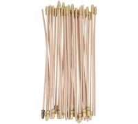 Didiseaon 40 Pièces Accessoires de Mât de Drapeau en Bois Doré, Bâtons Miniatures de 30cm, Faciles à Assembler, pour Événements Festifs et Réunions Familiales