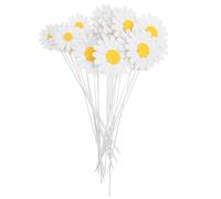 Didiseaon 40 Pièces Décorations Gâteau Marguerite Toppers Fleurs Marguerite Piques pour Petits Gâteaux Décorations Anniversaire Fille Shower Accessoires Cake Toppers Festifs