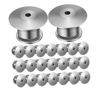 Didiseaon 40 Pièces Fermoirs à Épingle Métal Verrouillage Pin Backs pour Broches Badge DIY Accessoires Remplacement