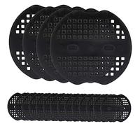 Didiseaon 40 pièces pour Agrafes de Jardinage Rondelles Noir pour Fixation de Tissu de Accessoires de Jardinage Galvanisés