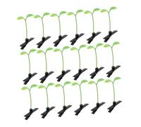 Didiseaon 40pcs Pinces à Cheveux en Plastique de Haricot Vert, Décoration Capillaire Légère et Adorable pour Filles Lors de Fêtes et Accessoires de Costumes