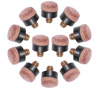 Didiseaon 40Pièces Embouts de Queue de Billard Cuir de Remplacement de Accessoires Durables pour Billard et Snooker