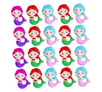 Didiseaon 48 pièces Gommes Garçon Fille Forme Sirène Multicolores Gomme Portable et Décorative pour Garçon Fille Accessoires Scolaires Amusants