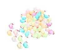 Didiseaon 48 Pièces Miniature Luminous Resin Chicken Figures Durable Glow in The Dark Chick Ornaments for DIY Garden Moss Landscape Crafts and Bonsai Decoration