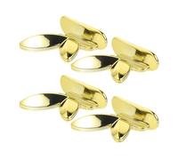 Didiseaon 4Pcs Lève-Abattant de Toilette Créatif en Acrylique Or, Accessoire Wc Pratique et Facile à Installer, Rehausseur de Siège pour Salle de Bain Moderne