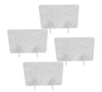 Didiseaon 4pièces Cloison de Séparation de Bureau Feutre Support Panneau de Confidentialité pour Poste de Travail Cloison Autoportante pour Salles de Classe et Bureaux