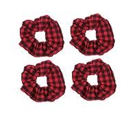 Didiseaon 4pièces Élastiques Pour Cheveux Tissu Décoratifs Accessoires Pour Filles Supports Pour Queues De Cheval