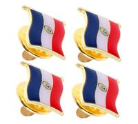 Didiseaon 4pièces Lot De Badges Émaillés Avec Drapeau Du Paraguay Épingle Décorative Métal Pour Collection Ou Tenue