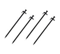 Didiseaon 4Pièces Piquets de Tente Antirouille Acier Lot de Accessoires de Camping et Randonnée pour Tentes Familiales Résistants et Réutilisables