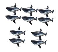 Didiseaon 5 Ensembles Gonflable Forme De Requin pour Piscine De Décoration Festive Flottant Sécurisé 2 Pièces * 5