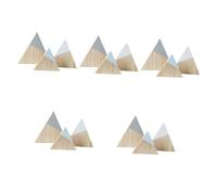 Didiseaon 5 Ensembles Ornements De Montagne Enneigée en Bois Nombre Signe De Bienvenue Décor De Chalet Décoration De Noel Decor Noel Décorations De Table en Bois Signes De Table 3 Pièces * 5