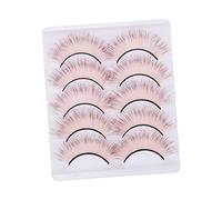 Didiseaon 5 Paires Faux Cils Colorés Fouetter Demi-cils Maquillage Faux Faux Autocollants Longs Pour Halloween Embrasser Les Mascara Essence 3d Imitation