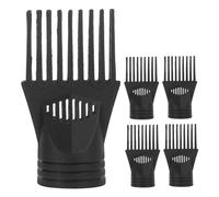 Didiseaon 5 Pièces Accessoire de Sèche-cheveux Embouts Peigne Plastique pour Coiffage Cheveux Bouclés et Lissage Professionnel Buse de Fixation Légère et Portable pour Salon et Usage