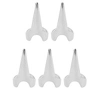 Didiseaon 5 pièces Bague Griffe Punk Argentée Anneaux Ouverts Alliage de Zinc Bagues Gothiques pour Femmes Accessoires Décoratifs pour Ongles Style Rétro