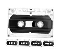 Didiseaon 5 Pièces Cassette Audio Vierges avec Boîtier Rigide Transparent Cassettes Enregistrables Claires pour Musique Discours et Projets DIY Rétro