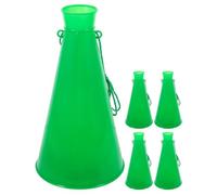 Didiseaon 5 Pièces Cinq Mégaphones de Fête Plastique Accessoires de Cheerleading Jouets Bruit pour Événements pour Concerts et Fêtes de Vert