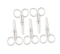 Didiseaon 5 pièces Ciseaux de Sécurité pour Garçon Fille Multi pour Travaux Manuels et Découpe Papier Lames Inoxydable pour Étudiants et Bricolage Maison
