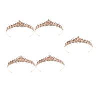 Didiseaon 5 Pièces couronne de feuille de diamant hair charms hair toppers accessoires de cheveux pour la mariée coiffure de mariée décoration mariage Bandeau décors de mariée de mariage