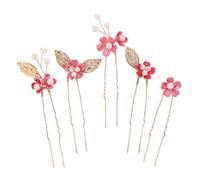 Didiseaon 5 pièces Épingles à Cheveux Fleurs Artisanales Perles pour Mariée Accessoires Élégants pour Proms et Occasions Spéciales