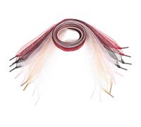 Didiseaon 5 pièces Lacets Plats Ruban Organza Colorés pour Chaussures Sneakers Femmes Élégant et Décoratif