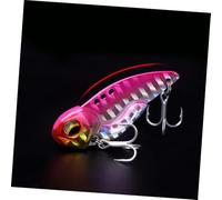 Didiseaon 5 pièces Leurre de Artificiel Rotatif avec Triple Hameçon Double Leurre Dur Coloré Holographique Appât pour Bar Perche et Brochet Eau Douce et Mer