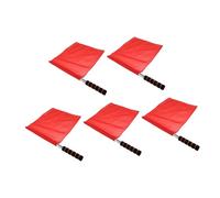 Didiseaon 5 pièces Lot de Drapeaux Arbitre Signalisation pour Football Léger et Résistant avec Poignée Antidérapante pour Événements Sportifs et Courses