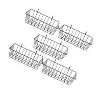 Didiseaon 5 pièces Mangeoire à Foin Fer pour Lapins Rack Métallique Facile à Nettoyer Accessoires pour Cages Petits Animaux et Lapins Nains Stockage Pratique et Sûr