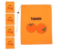 Didiseaon 5 Pièces Paquet Isotherme Réutilisable pour Légumes et Fruits Fermeture à Cordon, Isolation Thermique en Film Aluminium Épais, Design Portable pour Rangement au Réfrigérateur