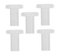 Didiseaon 5 Pièces Replacement Cooler Drain Plugs Leakproof Round Plastic Screw Caps For Refrigerator And Freezer Easy Install Drain Hole Stoppers
