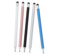 Didiseaon 5 Pièces Stylet Capacitif Double Pointe Stylo Tactile Portable Haute Sensibilité Précis pour Écriture et Dessin Compatible et Smartphones
