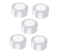 Didiseaon 5 rouleaux Ruban Satin Polyester Large pour Cadeau et Décoration Mariage DIY Accessoires Fête Anniversaire