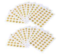 Didiseaon 50 feuilles Autocollants Étoile Dorée Autoadhésifs Gommettes de Récompense pour Étudiants Stickers Brillants pour École Artisanat et Décoration