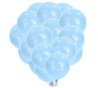 Didiseaon 50 pièces Ballons Latex Bleu Imprimés Ciel Décoration Fête Anniversaire Accessoires Mur Plafond