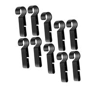 Didiseaon 50 pièces Clips de Fixation pour Casque de Sécurité Crochets Plastique pour Lampe Frontale Accessoires de Montage pour Casque de Protection