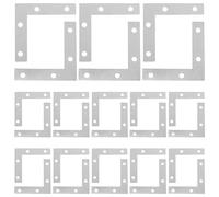 Didiseaon 50 Pièces Équerre d'angle en L pour Cadres Photo, Métal | Trous Pré-percés, Montage Facile, Soutien Solide, Stabilité Renforcée, Usage DIY Maison et Exposition