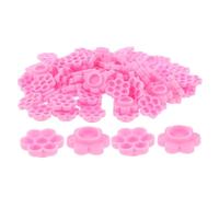 Didiseaon 500 Pièces Flower Lash Glue Cups pour Extensions de Cils Support Collant Jetable Forme de Fleur Accessoires Volume pour Salon et Usage Domestique Rose