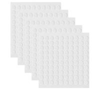 Didiseaon 500 Pièces Pastilles en Acrylique Blanc Adhésives Double Face Rondes Amovibles et Transparentes Autocollants sans Trace et Réutilisables pour Posters et Bureau