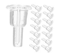 Didiseaon 50pièces Dos De Boucles Oreilles Transparents Coussinets De Sécurité Bouchons Oreilles Souples Anti-débris Compatibles Avec Différents Styles