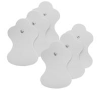 Didiseaon 6 Électrodes de Physiothérapie Auto-adhésives en Tissu Non Tissé, Patchs de Massage Professionnels, Conductivité Élevée pour Appareil de Soulagement
