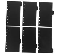 Didiseaon 6 feuilles Intercalaires PP de Séparateurs de Page pour Classeurs Accessoires de Bureau Pratiques pour Étudiants et Faciles à Gérer et