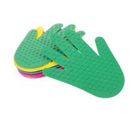 Didiseaon 6 Paires Marqueurs de Tapis Sensoriels Forme de Main pour Éducation Physique et Intégration Sensorielle Classe et Extérieur Jouets Montessori pour Garçon Fille Préscolaires