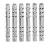 Didiseaon 6 pièces Anneaux de Reliure Métalliques Clips de Détachables Inoxydable Anneaux Relieur pour Bureaux et DIY Accessoires de Classeur et Adaptés Aux Documents