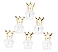 Didiseaon 6 Pièces Bouteille de Vernis à Ongles Nail Polish Nail Gel polissoir ongle Vernis à Ongles Transparent Bouteilles de Vernis Gel vides Bouteilles en Verre de sous- Un Verre