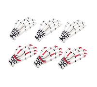 Didiseaon 6 Pièces coiffe d'Halloween barrette halloween bandeau halloween déguisement haloween pince cheveux barrette en os de la barrettes à squelette résine