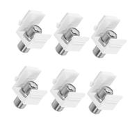 Didiseaon 6 pièces Connecteur Type Zinc Nickelé pour Extensions de Câble TV et Réseau Installation Facile et Compatible