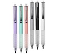 Didiseaon 6 pièces Crayons Mécaniques Multifonctions de Crayons Pression Noir Blanc Rose Vert Gris Pratiques et Adorables pour École et Loisirs