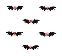 Didiseaon 6 Pièces épingle à cheveux chauve-souris pince à cheveux aile para haloween hallowen accessoire de barrette pour halloween épingle à cheveux d'Halloween Plastique Black