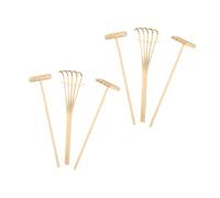 Didiseaon 6 Pièces Kit Mini Râteaux Bambou pour Bac à Sable Outils de Jardin Zen de Table Accessoires Créatifs pour Décoration et Méditation Râteaux Types pour Modelage de Sable Artistique